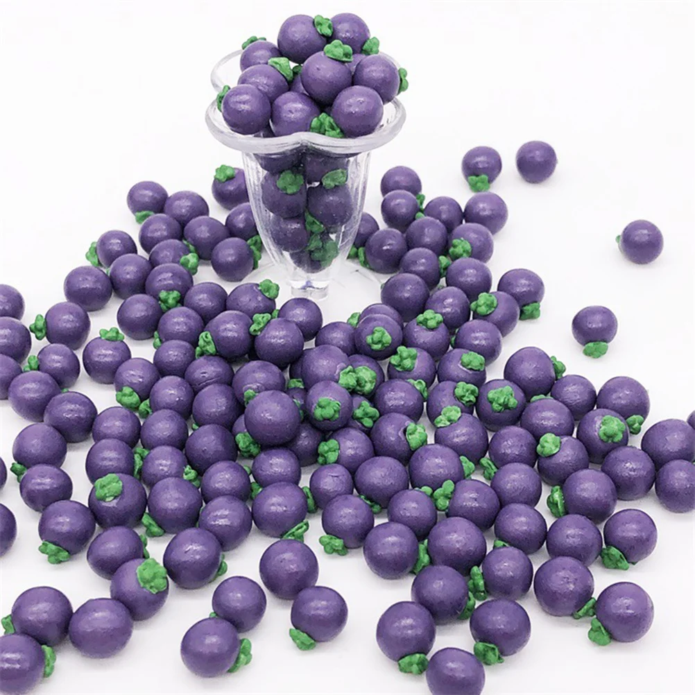 10 قطع صغيرة من فواكه مانغوستين لتناول الطعام في المطبخ للأطفال والكبار محاكاة دعائم مصغرة للديكور باللون الأرجواني