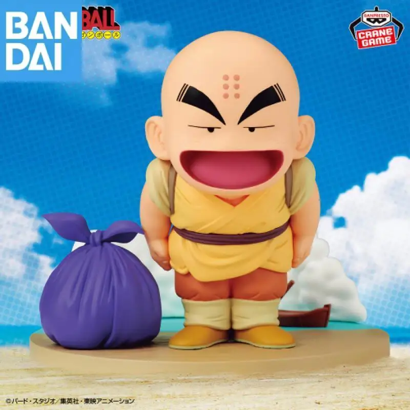 100% 오리지널 반다이 나무코 반프레스토 드래곤 볼 히스토리 박스 크릴린 데스크탑 장식품 PVC 애니메이션 피규어 모델 수집가 장난감 선물