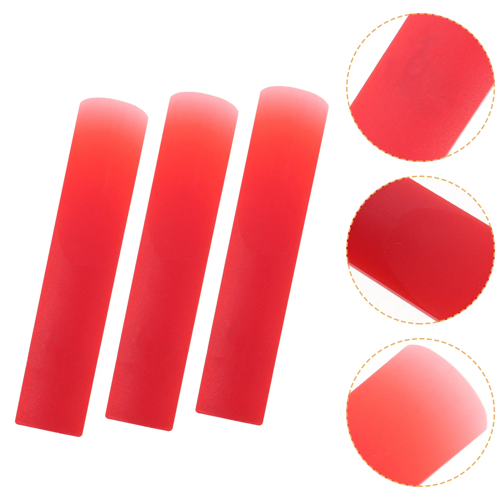 

3Pcs Premium Resin Clarinet Reeds Easy Install No Burr Professional Player Clarinet Reeds Reed for Beginner Thinner Reed Tip