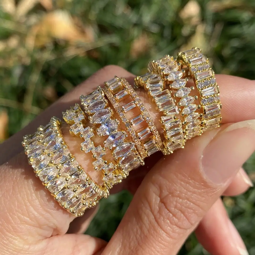 Women's Multicolor Cubic Zirconia Wedding Ring