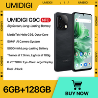 UMIDIGI G9C MTK Helio G36 Android 14 Smartphone 6+6GB 128GB 6.75” 90Hz HD+ Display 50MP Camera NFC 5000mAh Battery 18W Cellphone