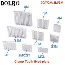 Aluminum Arc Clamp Tooth plate HTD 2GT/2M/3M/5M/8M for open synchronous belt Fixed clip timing Belt connection Teeth plate