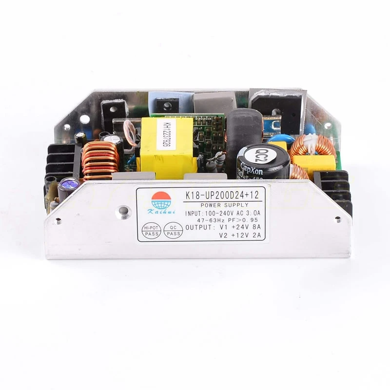127*82*40 مللي متر مصدر طاقة مزدوج الإخراج 48 فولت 12 فولت 200 واط Psu إطار مفتوح Smps