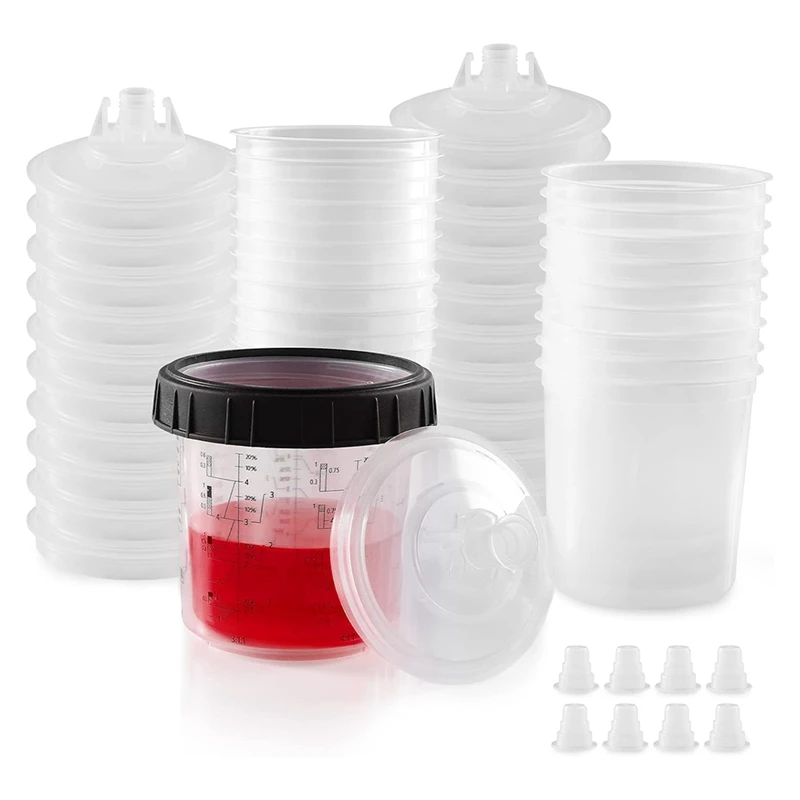 

Spray Cup Spray Guncup Liner And Lid System 20 Paint Cup Set 20 Oz (600 Ml) Set Kit