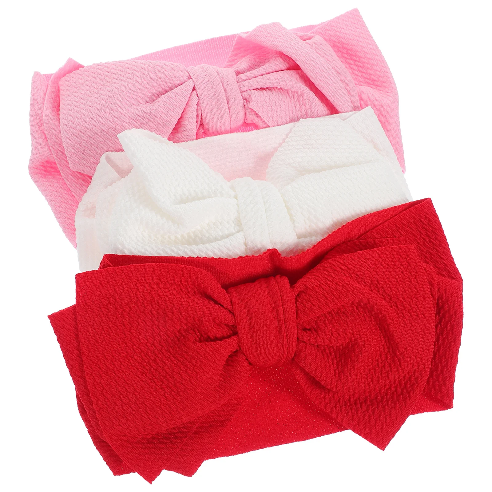 

3Pcs Baby Headband Newborn Bow Headbands Vibrant Colors Comfortable Material Toddler Girl Hair Accessory Party Wear