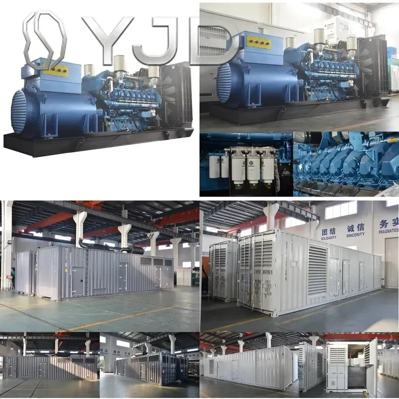 YJD AC 3 Phase Weichai Baudouin 1400kw 1750kva Silent Type Diesel Generator with ATS Wholesale Price Cheap Price Fast Delivery
