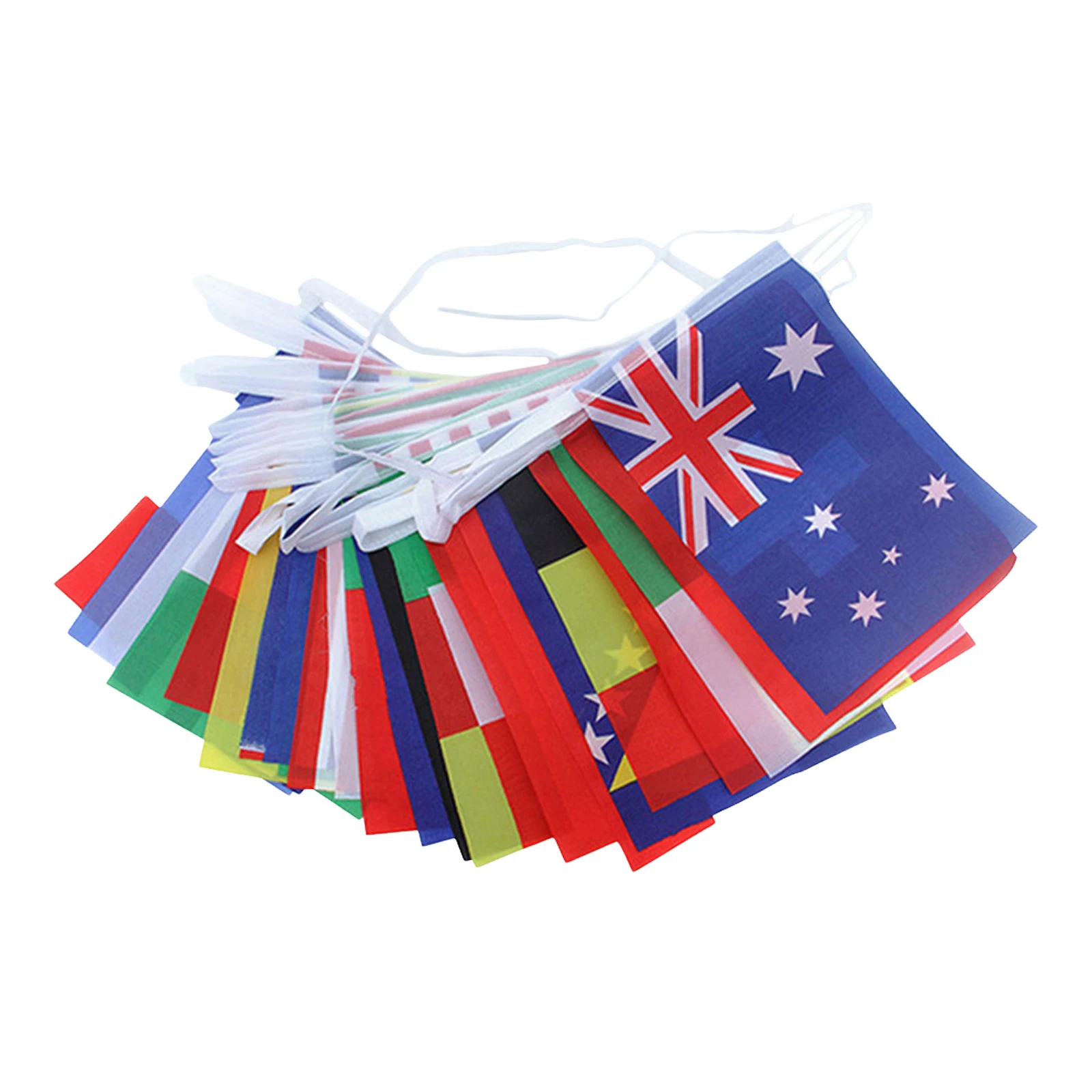 1 Set International Flag Banner Countries String Flag Banner Football Cup Decor Party Supplies Photo Backdrops Classroom Games