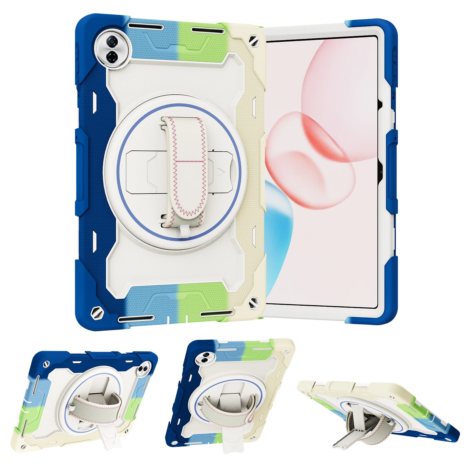 

Вращающийся на 360 градусов бронированный чехол для Huawei Honor Pad 10 (планшет), 2025 12,1 дюйма HEY3-W00, сверхпрочный чехол с подставкой и ремешком на руку