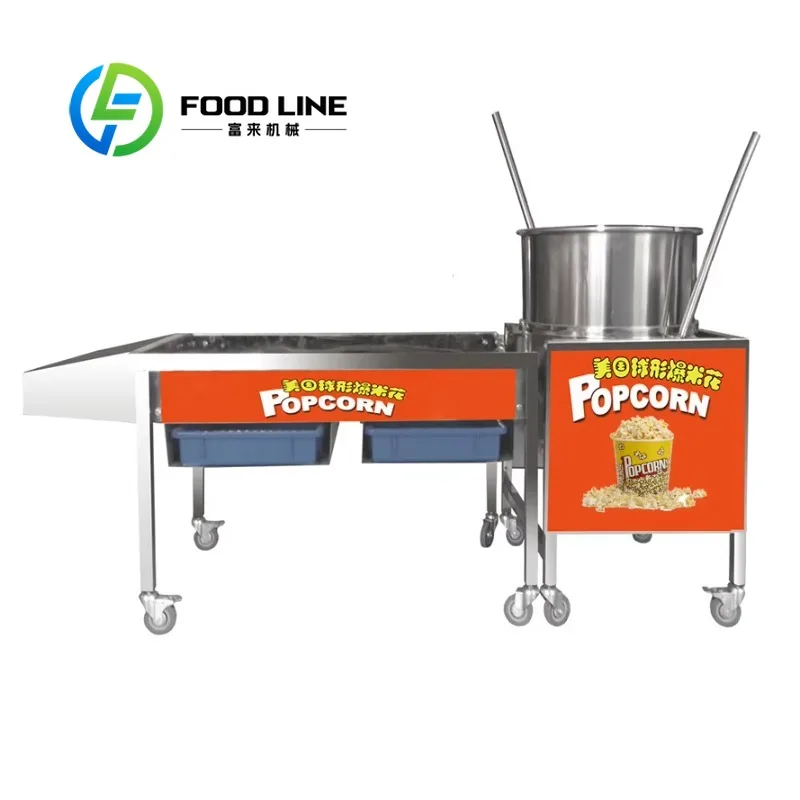 Caramel Popcorn Making Machine Delivers Even Sugar Coating To Popcorn Kernels For Cinema Snack Bars And Mall Retail Food Kiosks