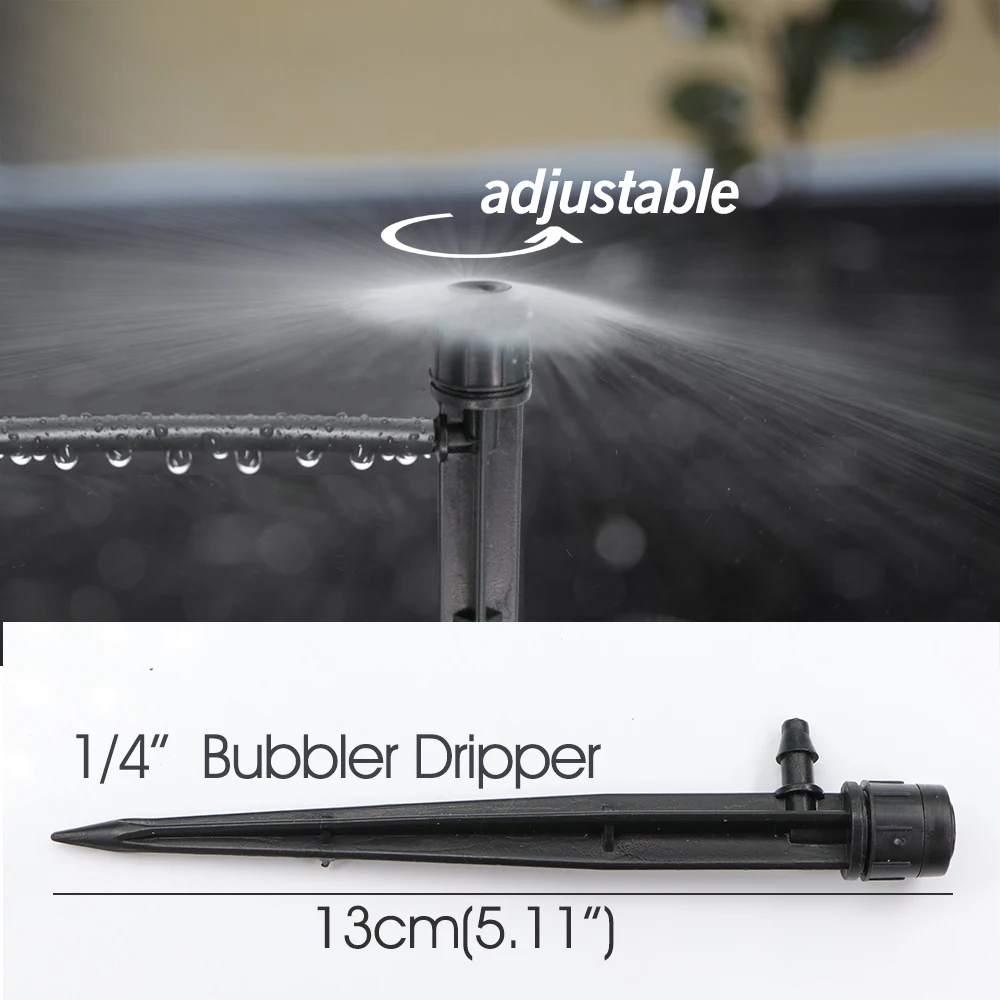 بواعث تقطير قابلة للتعديل لنباتات بونساي ، وتد الحديقة ، رشاش الري ، درجة ، 4: 7 سقي ، 13: 30