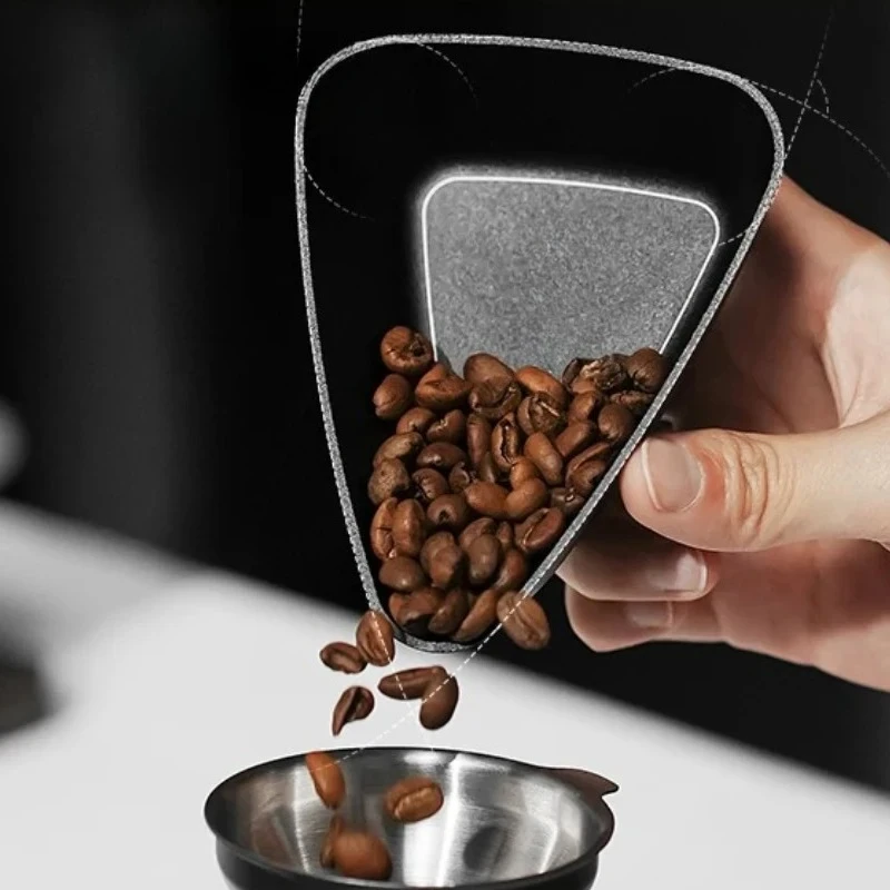 Aluminum Alloy Coffee BeanBoat Dosing Cup,58mm Portafilter Espresso Funnel Stirrer Barista Tool with CNC Precision TOOL