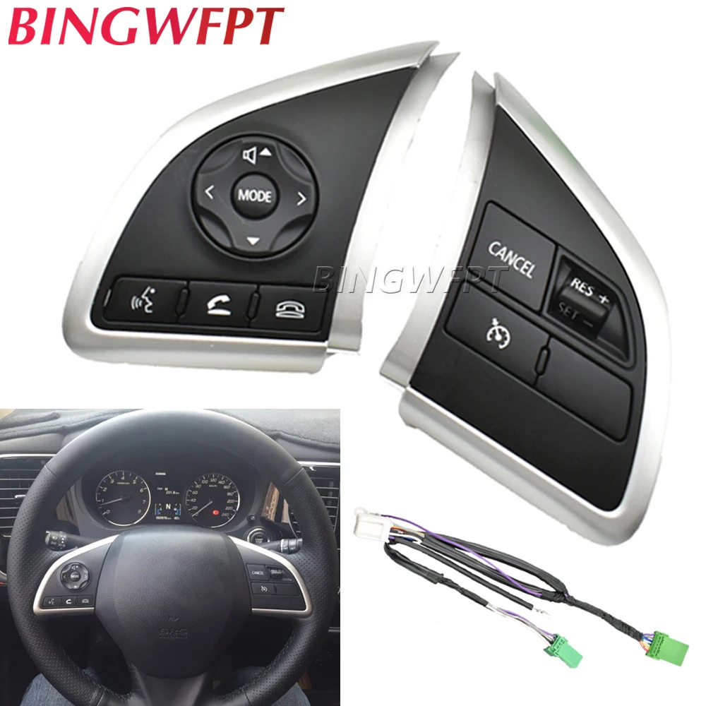 

Car Steering Wheel Button Cruise Control Multimedia Audio Radio Volume Switch Fit For Nissan Dayz 2014 Livina 2019 accessories