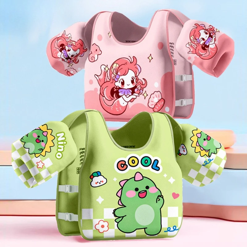 

Надувной плавательный жилет без поддува, жилет для начинающих, детский спасательный жилет, детские плавательные рукава, плавательный круг