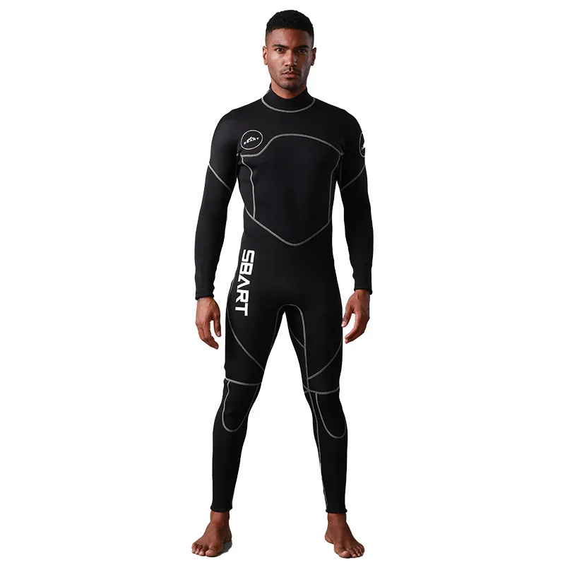 

3MM diving suit one piece Men's long sleeved sun protection surfing suit Cold and Warm Jellyfish Clothing