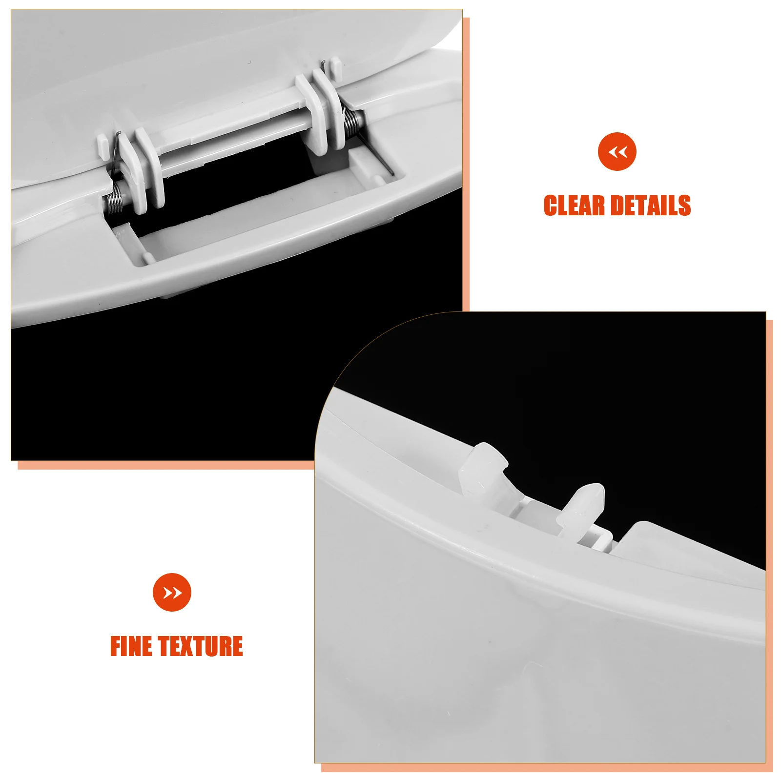 

1pc Mini Trash Can Plastic Desktop Garbage Can Large Capacity Square Bin Easy Open Close Lid Light Grey No Odor Stylish Home