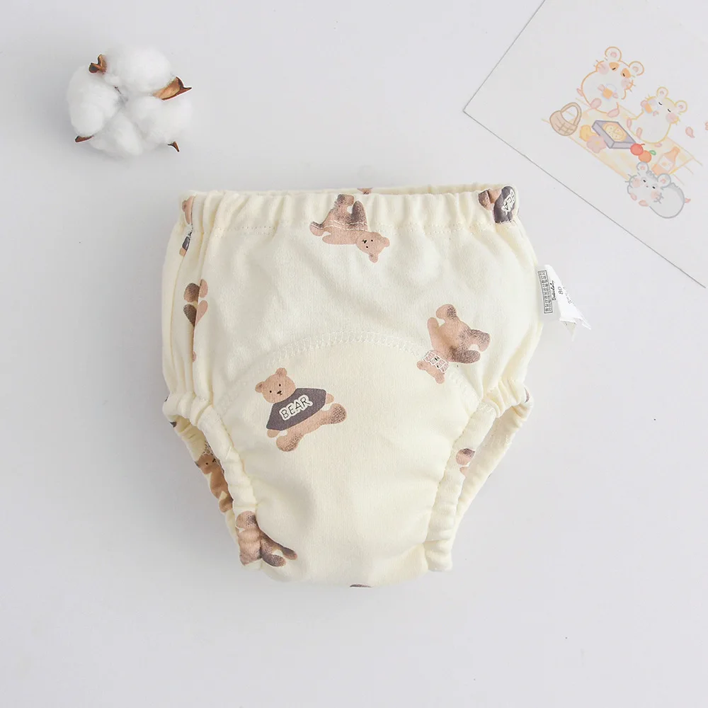 New Korean Style Cotton Baby Waterproof Washable Training Pants Baby Diaper Infant Shorts Nappies Panties Changing Underwear