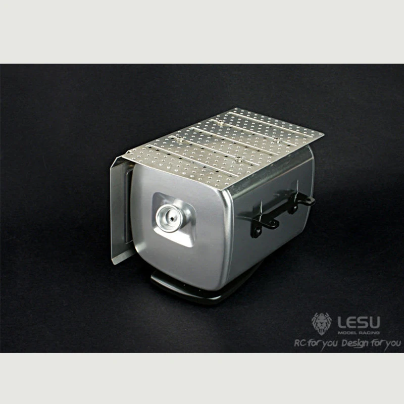 RC 1/14 LESU Metal Air Filter Exhaust Tank for Tamiya Hydraulic Excavator Loader Dump Truck for MAN VOLVO Tipper DIY Parts