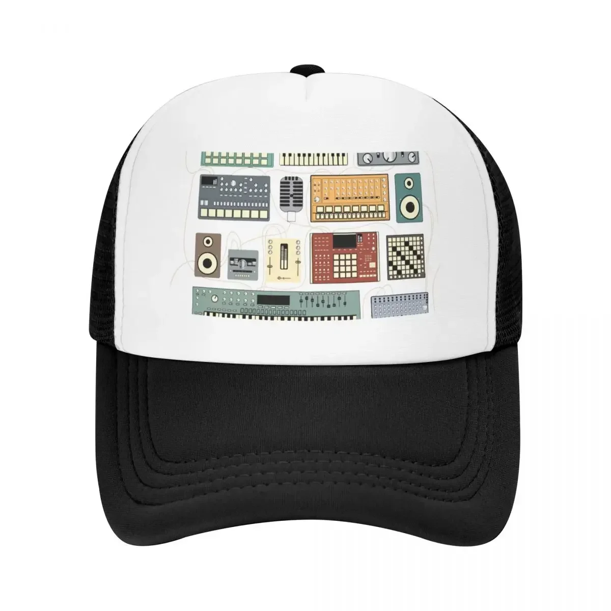 Electronic musician Synthesizer and Drum Machine Dj Baseball Cap summer hat Hip Hop Fishing cap Men Women's