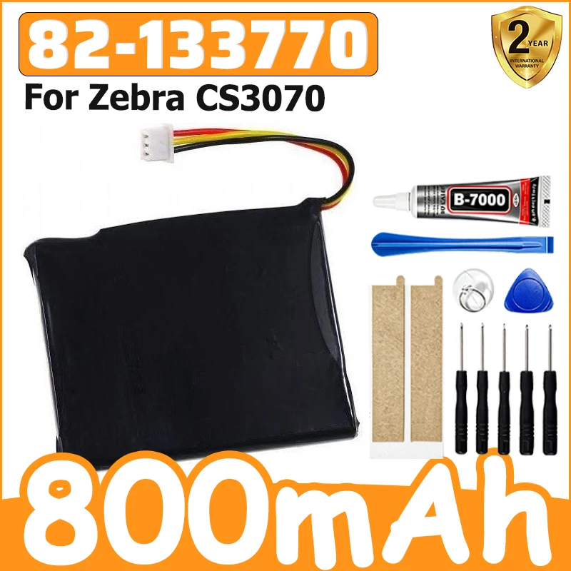 New High-Quality 82-133770 Battery for Zebra CS3070 Barcode Scanner 800mAh