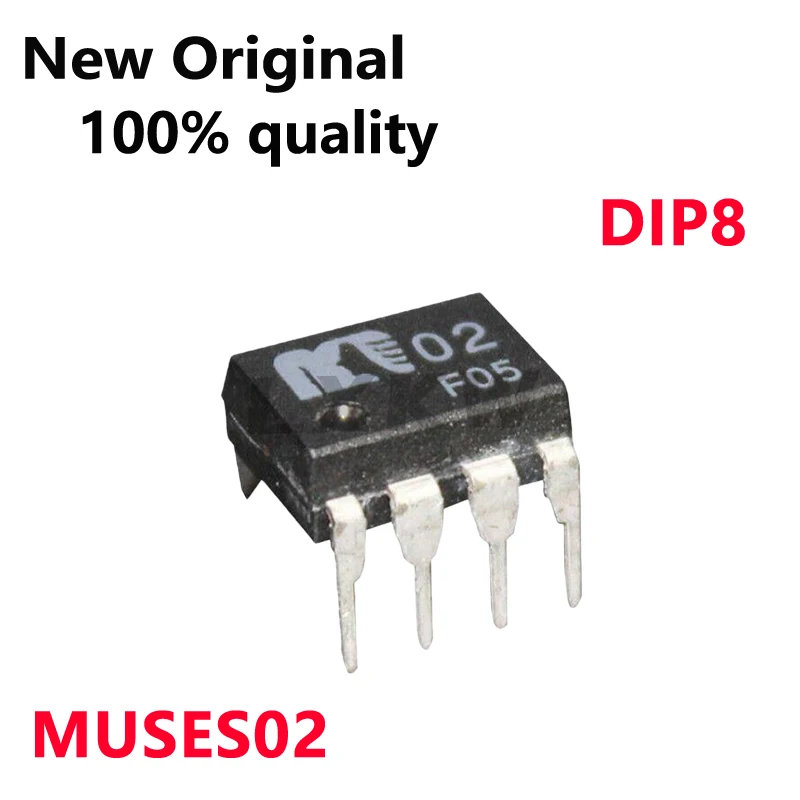 2/PCS New MUSES02 m02 02 DIP8 Audio fever dual operational amplifier chip Made in China In Stock