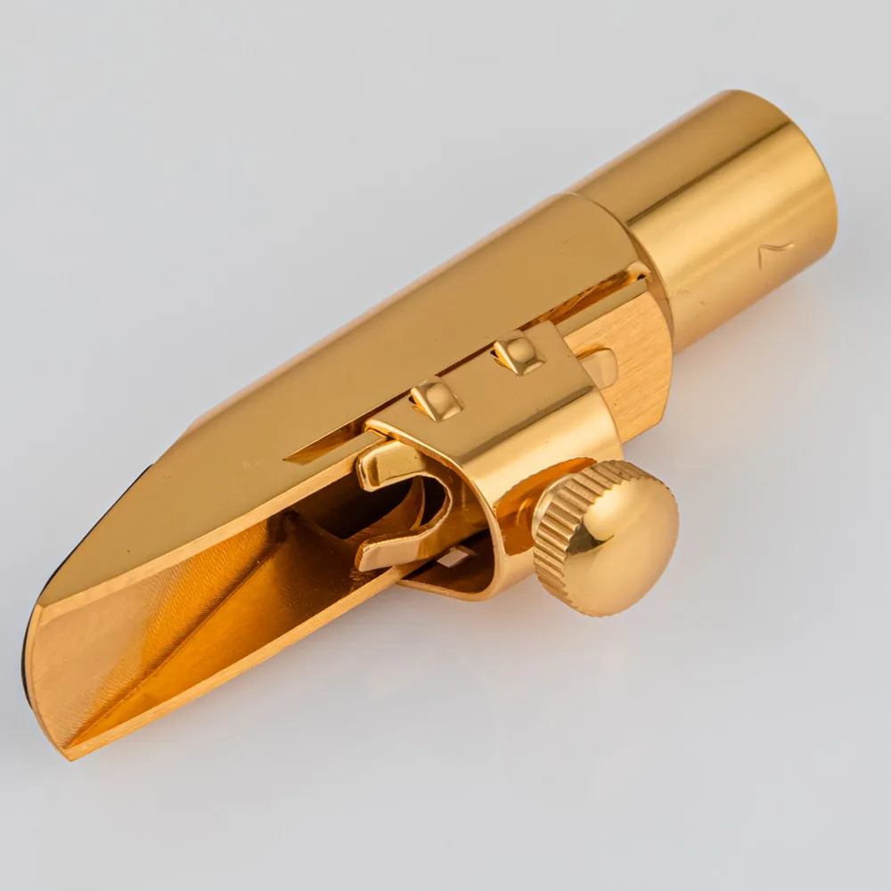 High Quality Saxophone Mouthpiece Alto Soprano Tenor For Sax Accessories Sliver Gold Plated Size 56789