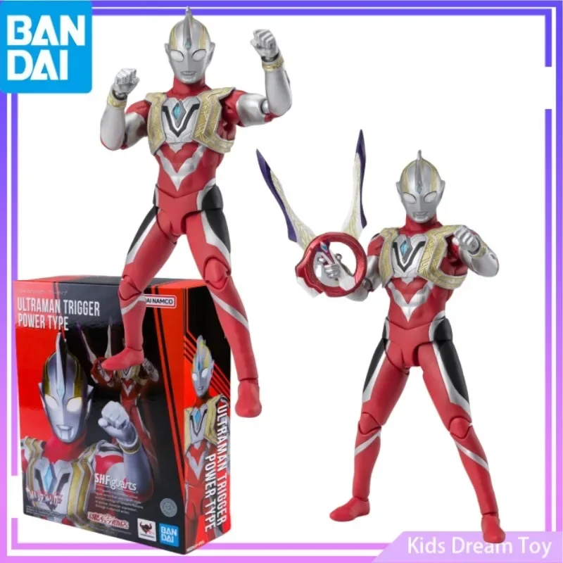 Bandai в наличии, оригинальные S.H.Figuarts SHF ULTRAMAN TRIGGER POWER TYPE, аниме-фигурки, игрушки, Коллекционная модель, подарки для детей