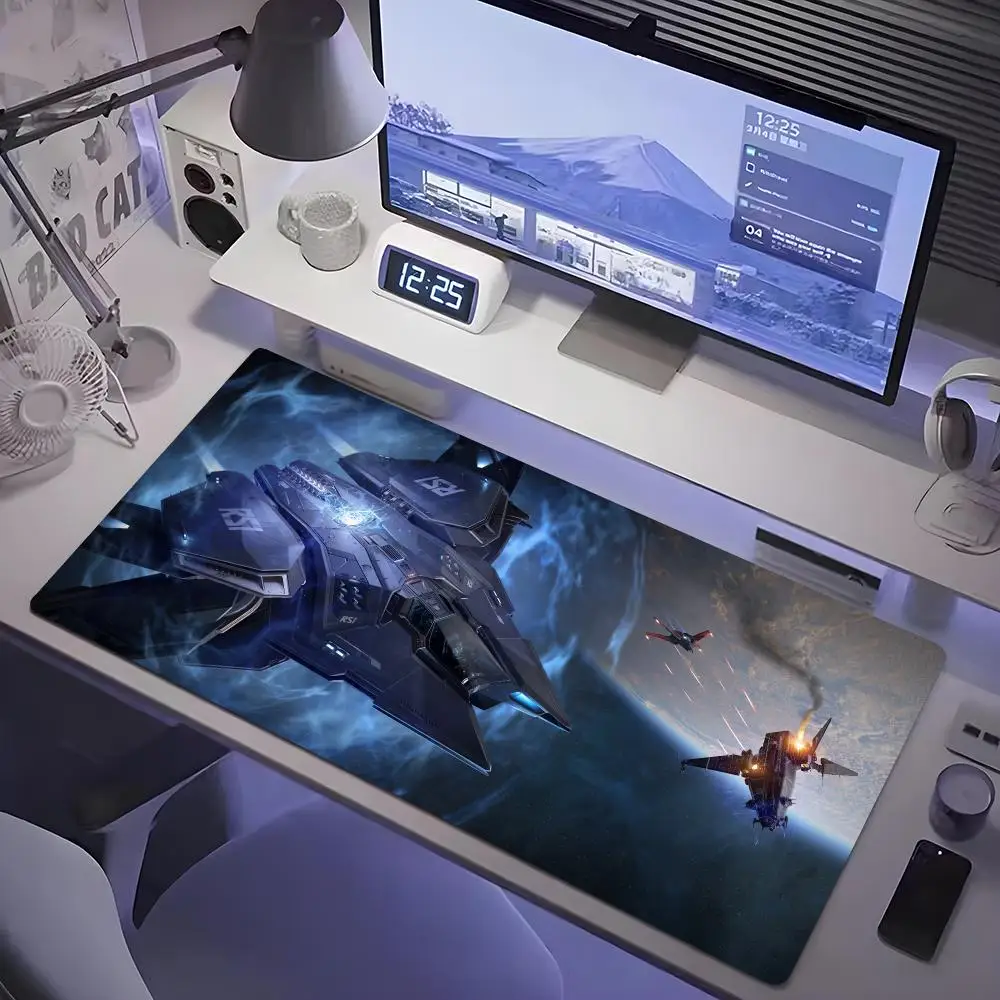 star citizen Mouse Pad Tablet mouse Pad Laptop xl desktop mate, cute HD Rainbow Gaming keyboard pad, Player, 90x40