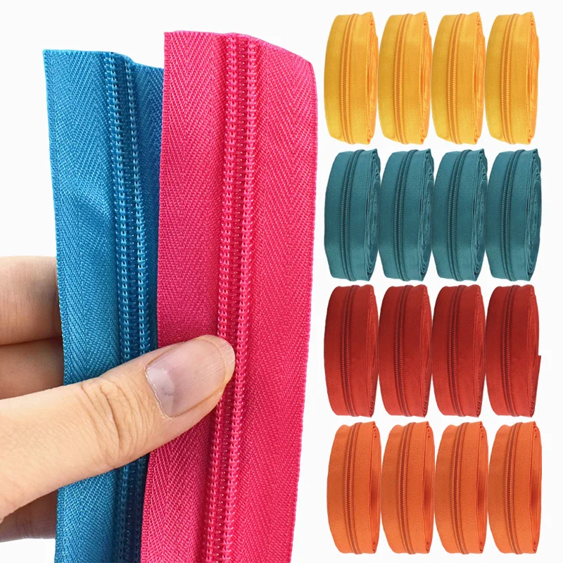 

5/10/20Meters 5# Nylon Zipper Tape by Meter for Clothes Backpack Luggage Bag Replacement Sewing DIY Supplies