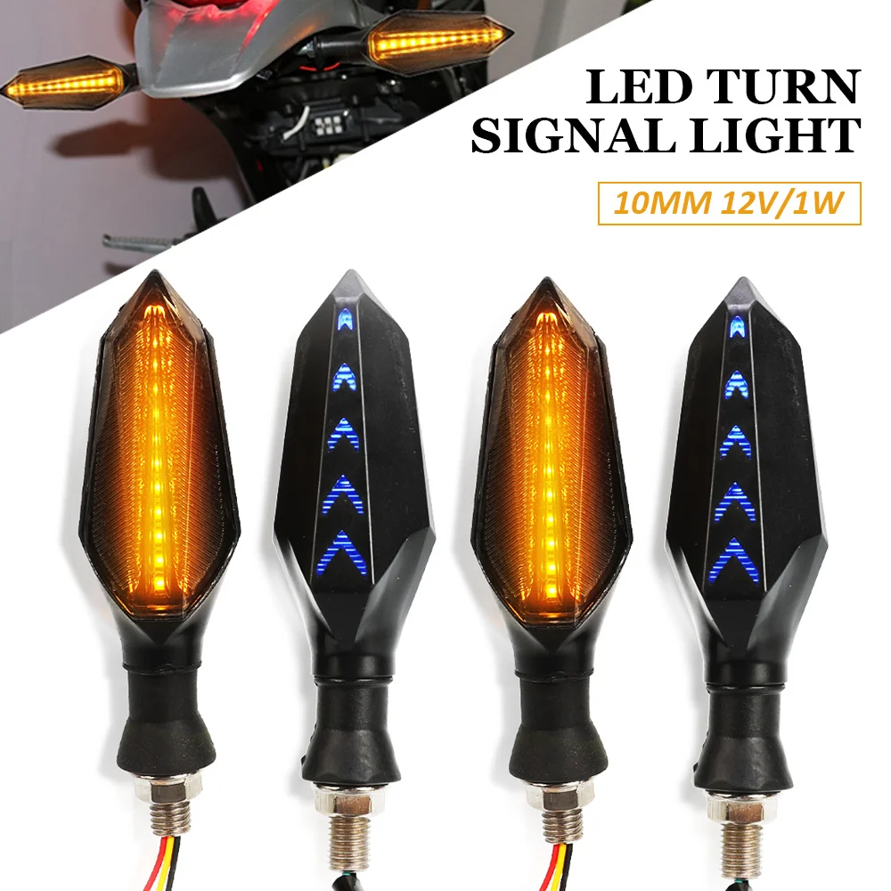 4 Pieces For SUZUKI GSF 250 600 600S 650 650S 650N 1200 1250 Bandit 650S LED Turn Signal Light Indicators Amber Blinker Light