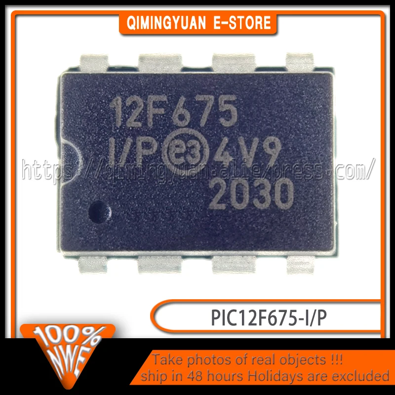 

Free Shipping 100PCS/LOT PIC12F675-I/SN 12F675 SOP-8 PIC12F675-I/P DIP-8