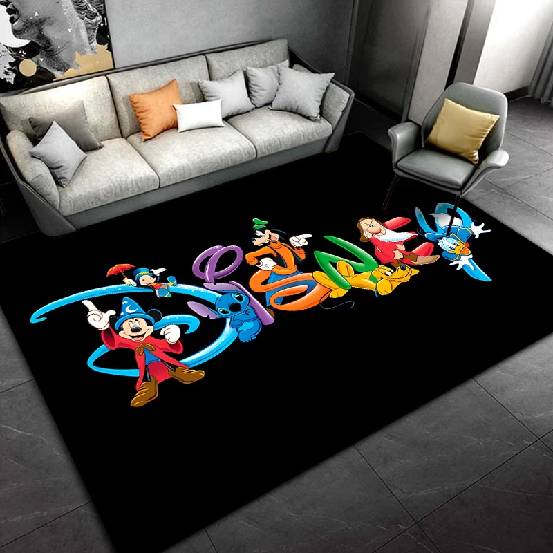 15 rozmiarów Disney logo Wzór Dywany Sypialnia Maty do zabawy Dywan Sypialnia Wystrój Dywan Dywan do salonu Mata do raczkowania Dywan prezent świąteczny