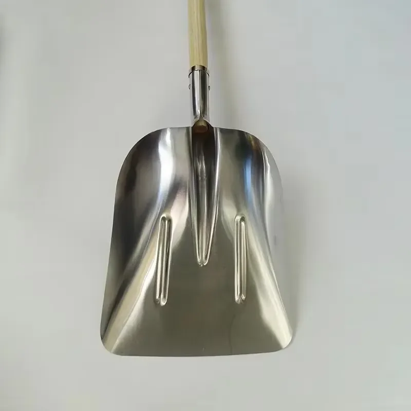 for Aluminum Snow Shovel Spade with Wooden Handle Outdoor Cleaning Scoop Tool Factory Wholesale