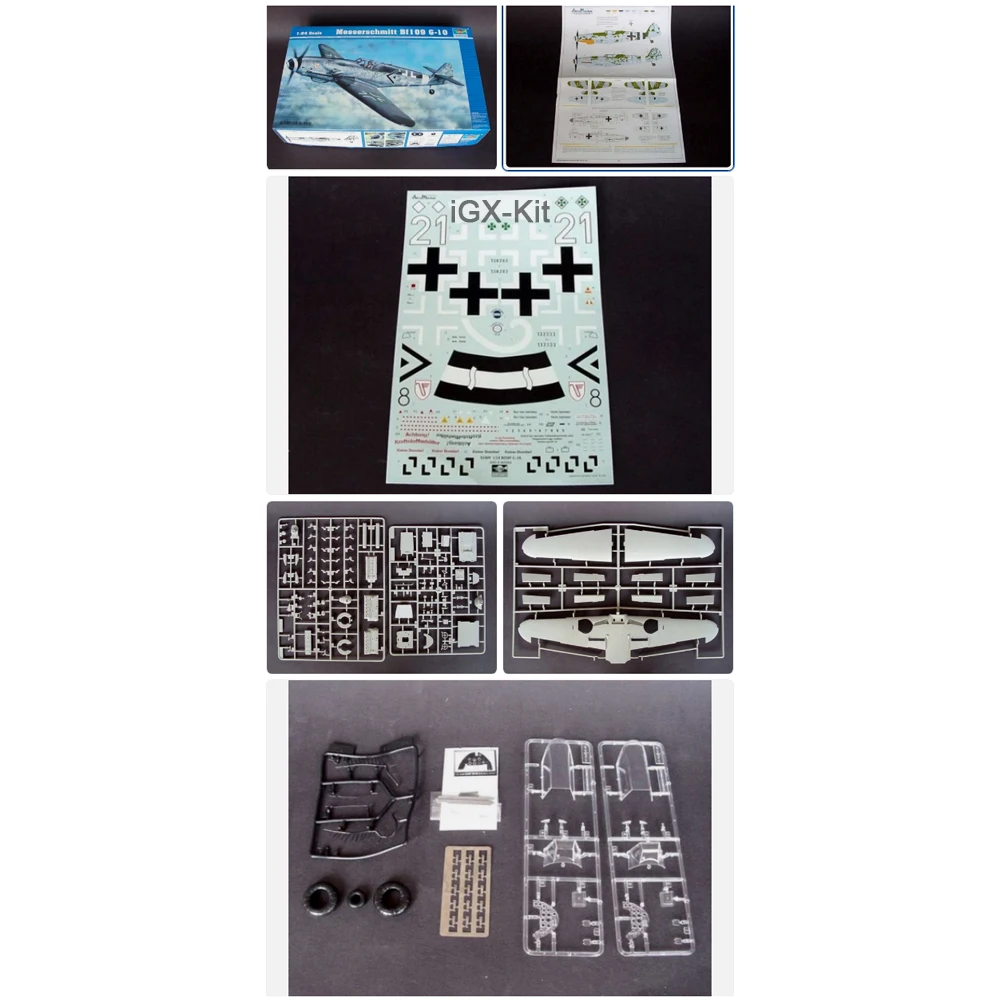 

Trumpeter 02409 1:24 Scale German Messerschmitt BF 109 G-10 Fighter Plane Aircraft Assembly Plastic Toy Model Building Kit