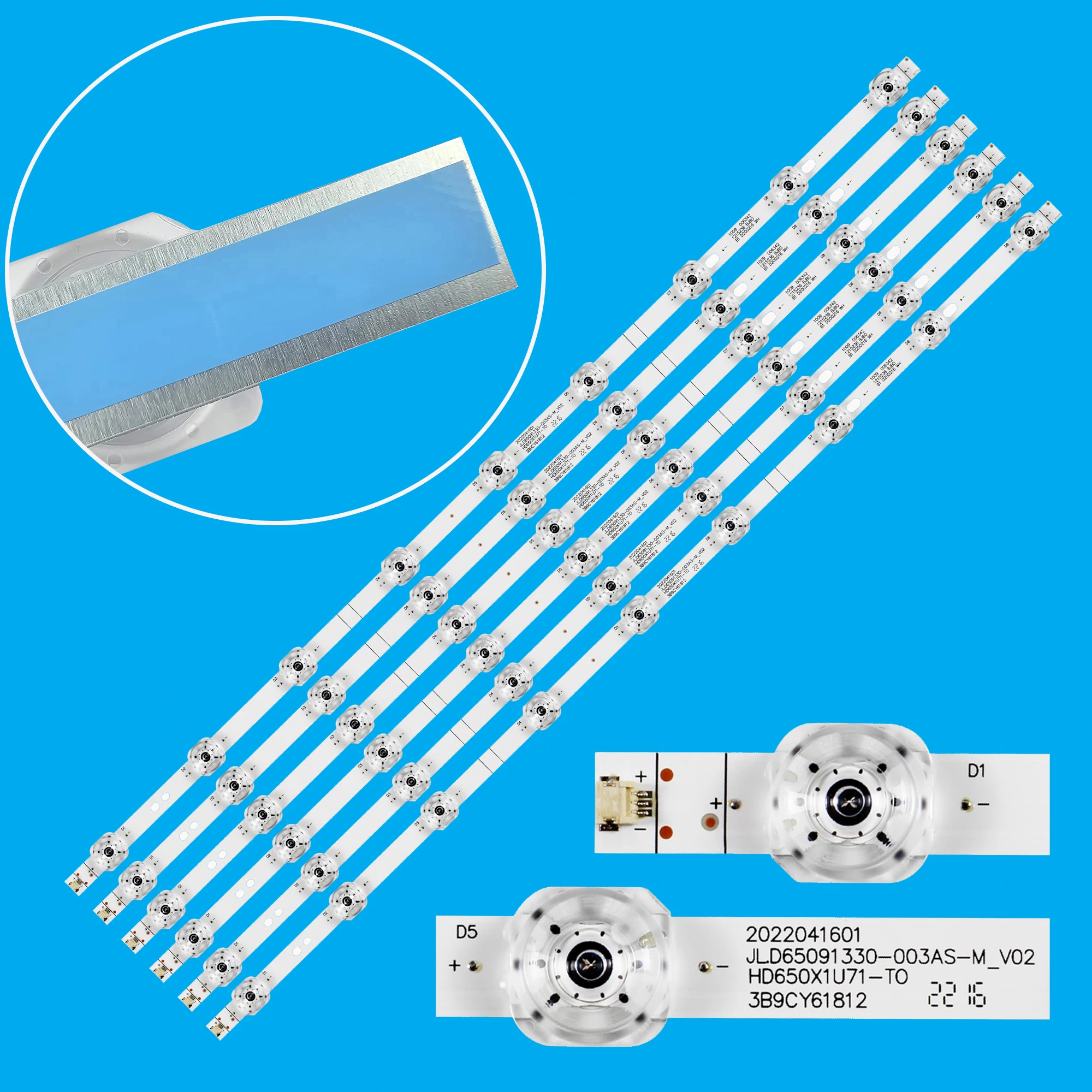 LED Backlight strip For 65AE7200F 65A7320F 65A7300FT 65H6570G 65H78G HZ65A57E SVH650AH8 CRH-BX65X1U813030T060999P-REV1.2