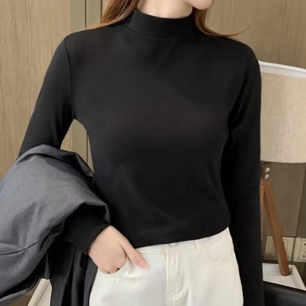 Sexy Shirt Women T-Shirt Long Sleeve Korean Style Slim Basic Elasticity Tshirt Top Womens Clothing T Shirt Female Autumn Winter