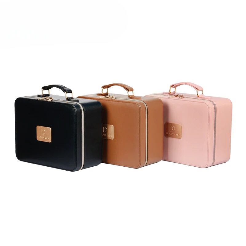 

Hot sale travel makeup bag with light mirror makeup organizer makeup case with light portable beauty case Multifunctional