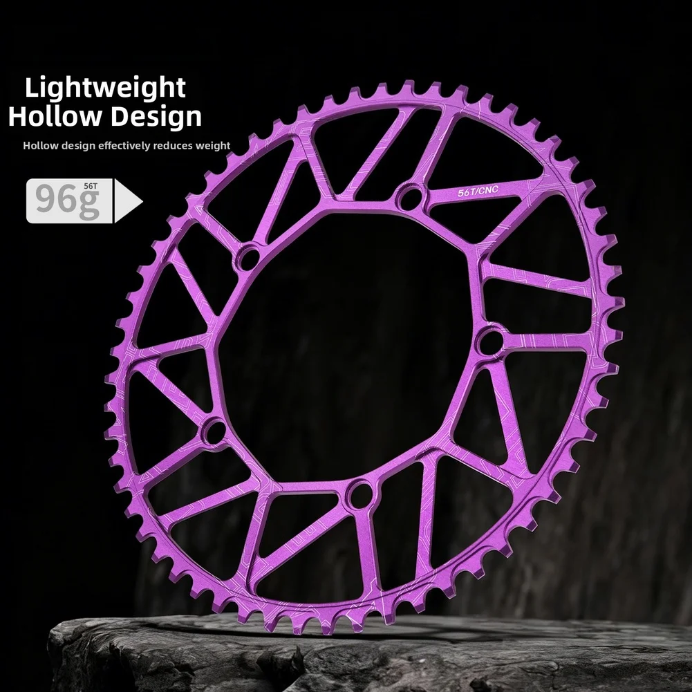 Portable 130BCD Folding Bike Chain Ring Aluminum Alloy Lightweight Bicycle Chain Ring Narrow Bicycle Cycling Accessories view 3