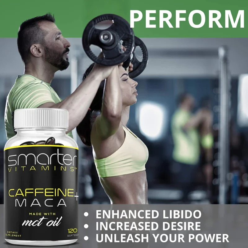 Caffeine Extract Supplement with Coconut MCT Oil and Maca Root Premium Formula