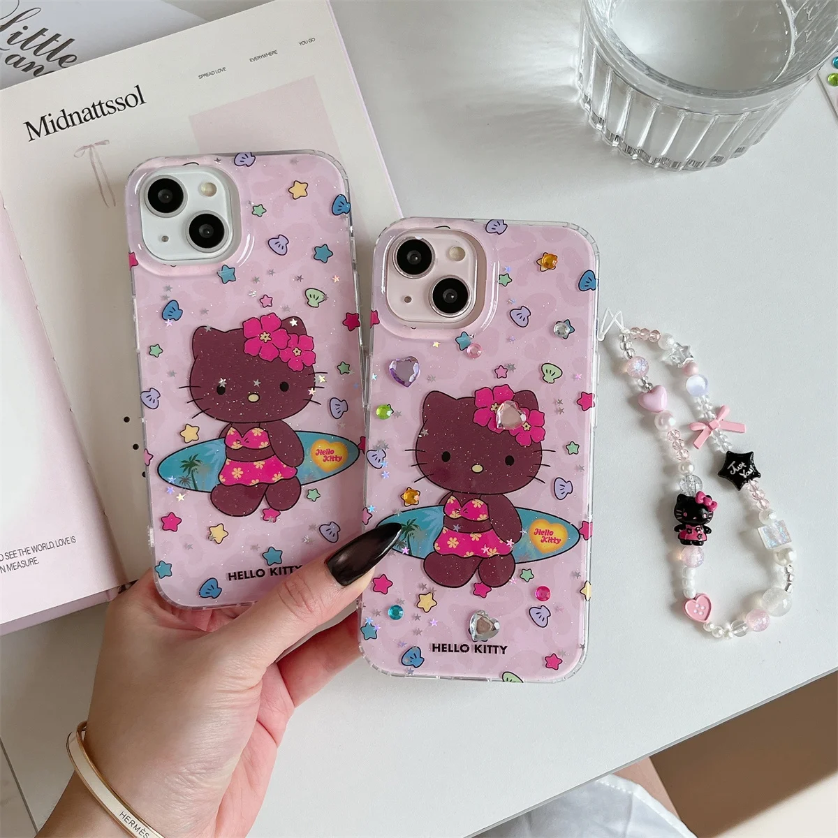 

New 2025 KT INS Korean catFor iPhone 16 15 14 13 Pro Max - Luxury Stylish Shockproof Cute Phone Case Lovely Anti-fall Cover Fund