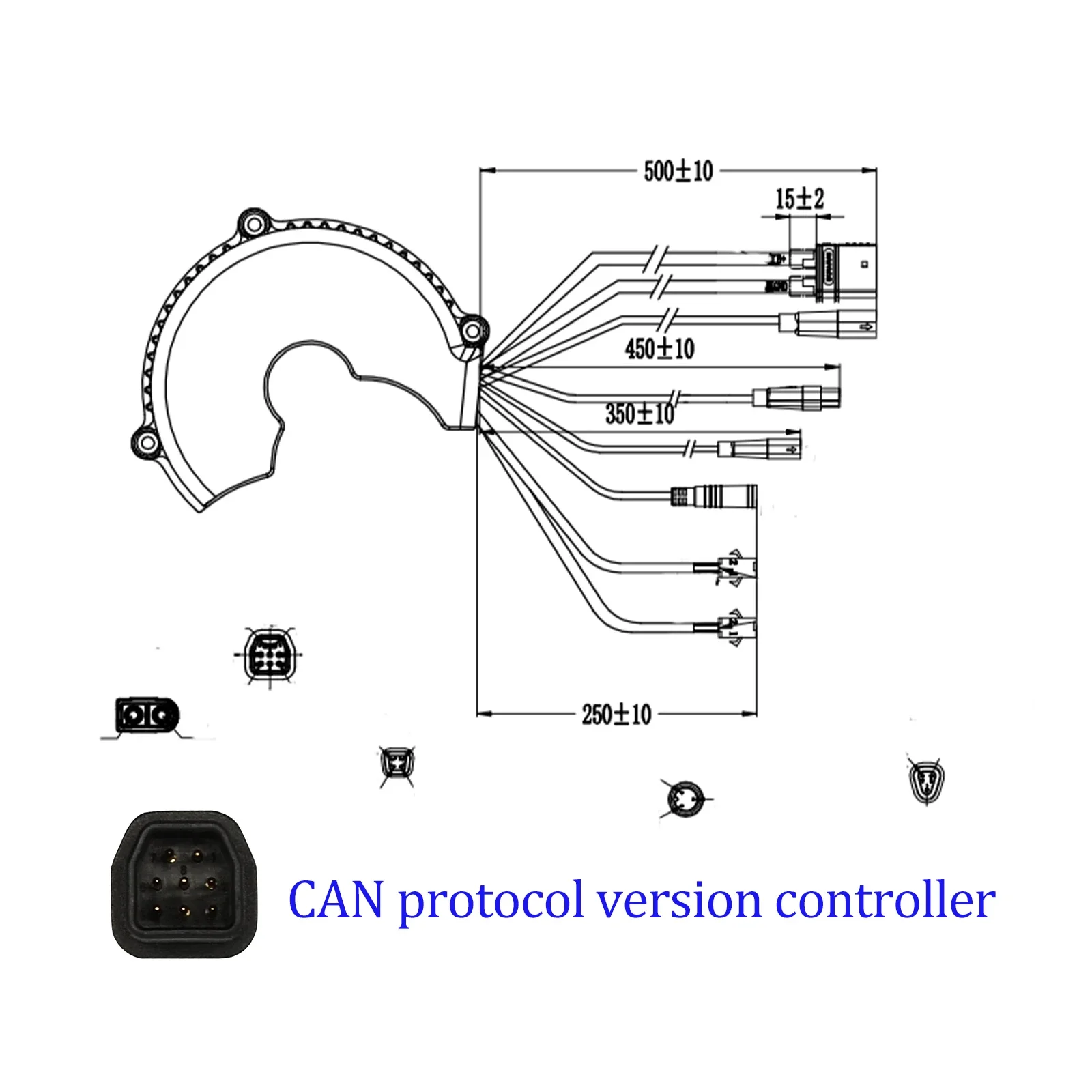 Bafang controller BBS01B BBS02B BBSHD voor vervanging UART of KAN protocol versie 48V 750W 500W 36V 250W 350W 500W bbshd 48V 1000W