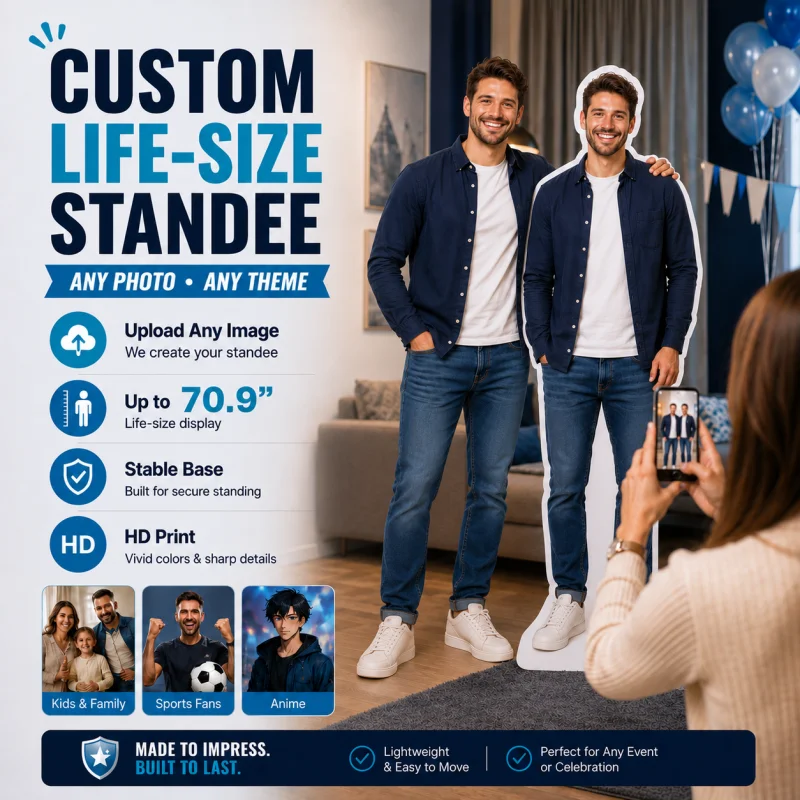 Photography Paper - Custom Life Size Standee with Your