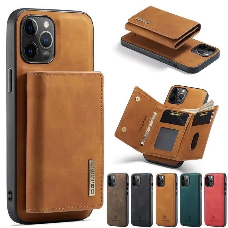 Flip Leather Phone Case For iPhone 16 Plus 15 Pro Max 14 13 12 11 XS X XR SE 2022 7 8 Wallet Card Magnetic Back Cover Coque Etui