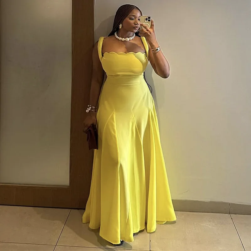 

Long Dress Women Sling Dresses A Line Vestidos Streetwear High Waist Slim Fit Sleeveless Elegant Party Club Y2k High Waist 2025