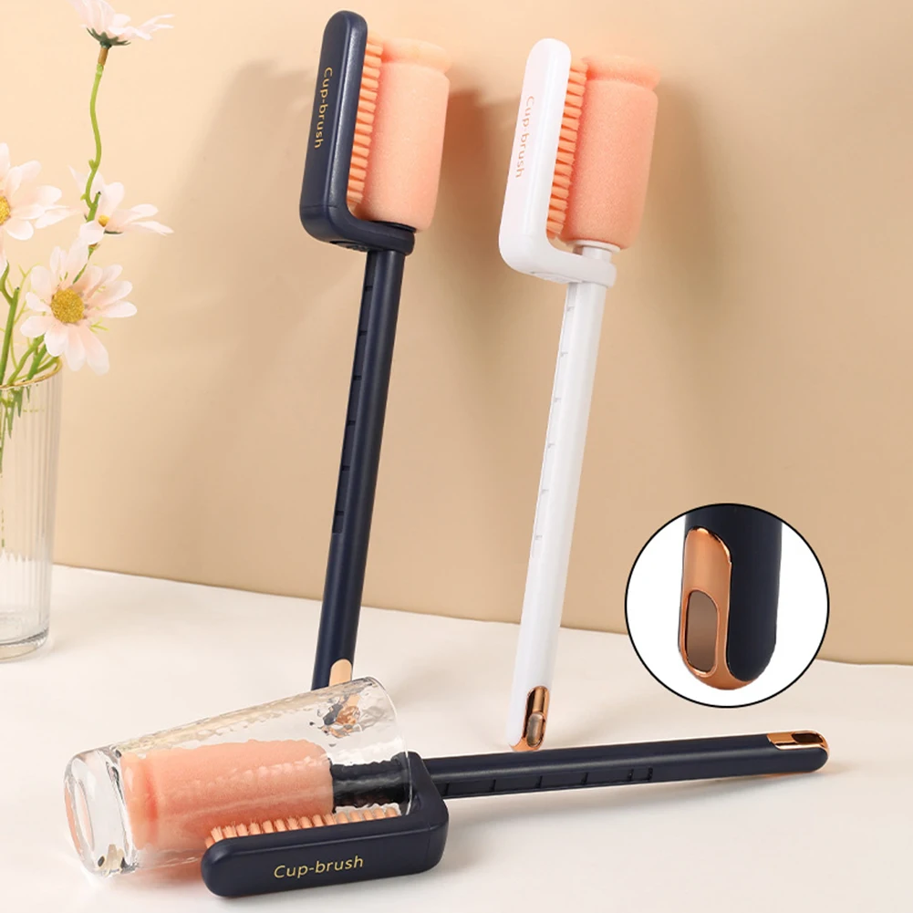 

Double-Ended Telescopic Cup Cleaner Brush Multipurpose Reusable Household Coffee Mug Wine Glass Baby Bottle Cleaner Brush