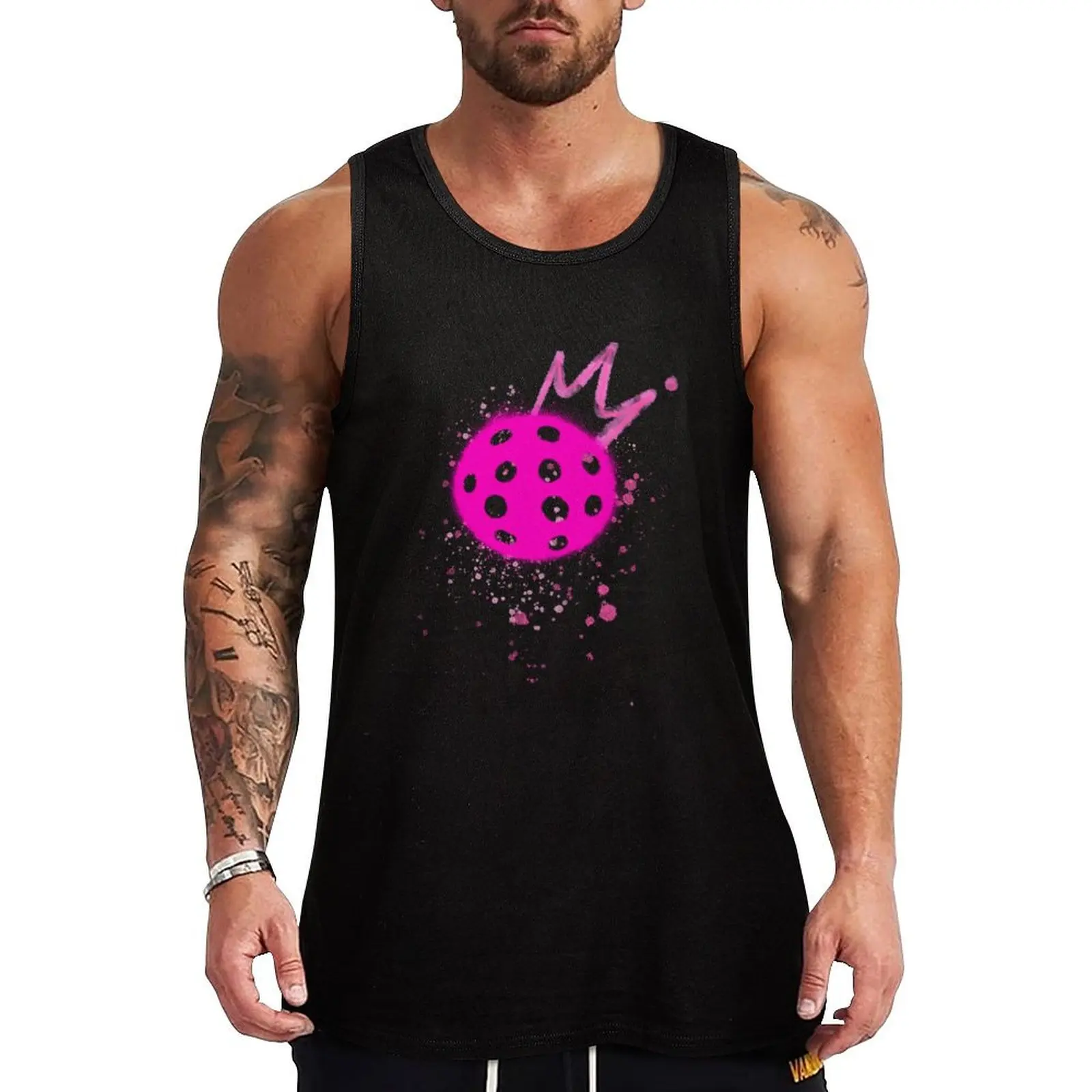 Pickleball queen Tank Top Anti Shrink Tank Top Durable Casual Sleeveless Shirt