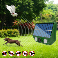 Solar Powered Ultrasonic Animal Repellent IP66 Waterproof Animal Repellent Device 500mAh for Repel Mouse Coyote Fox Raccoon Deer