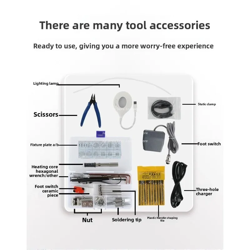 Fully Semi-automatic Soldering Machine Foot-operated USB Plug Welding Electric Soldering Iron Tinning Machine