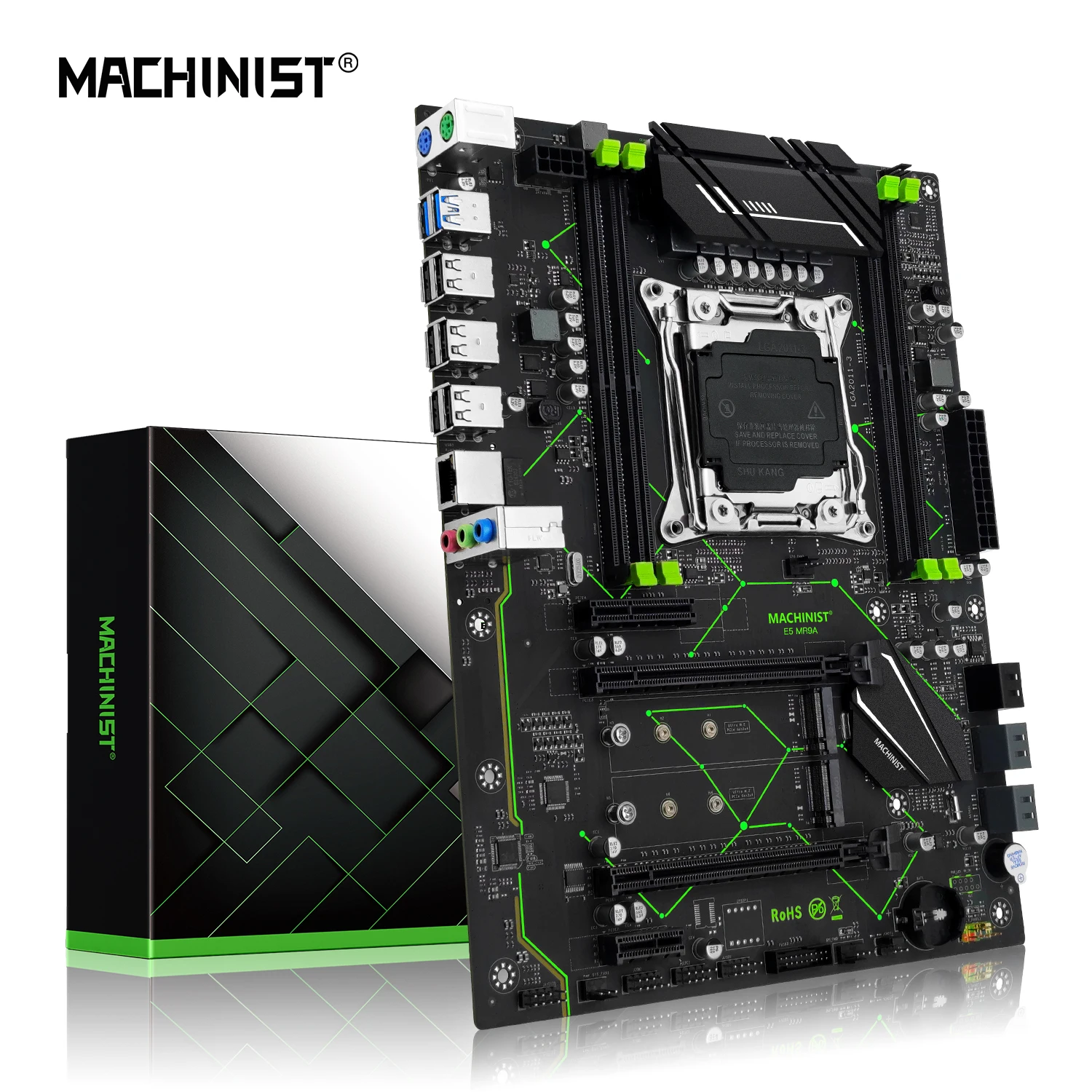 

MACHINIST X99 Motherboard Supports Xeon E5 2690 V4 2667 2680 V4 CPU DDR4 ECC RAM and Ddesktop Memory Nvme M.2 LGA2011-3 MR9A 1.0