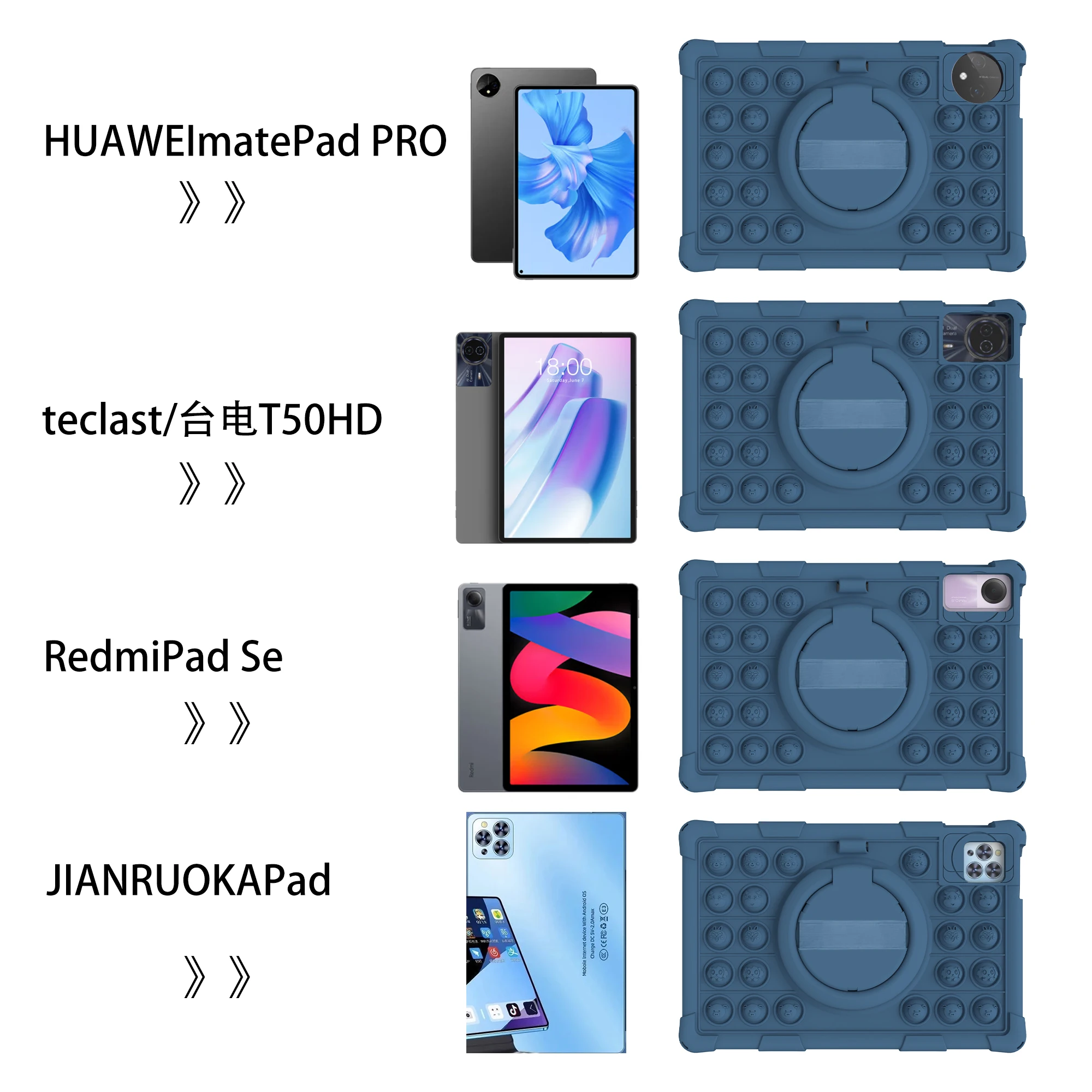 Para xiaomi redmi pad se 11 xiaomi pad 5 pro tablet caso xiaomi pad 6 pro redmi pad 10.6 suporte capa protetor de silicone macio