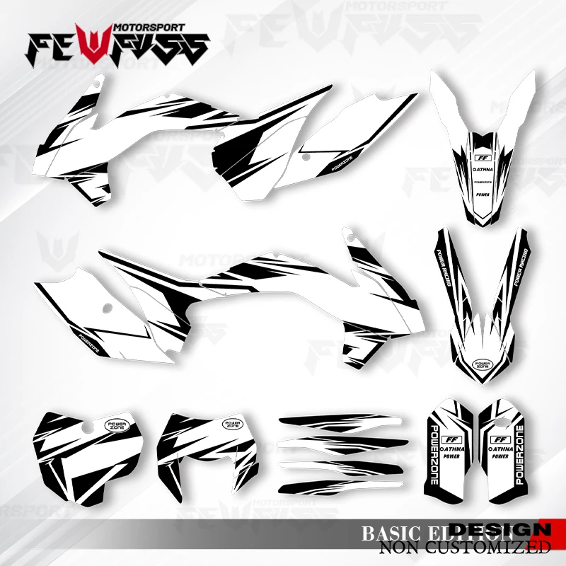 

Fewfuss Graphics Decals Stickers Motorcycle Background Custom For KTM EXC 2014-2016 SXF 2013-2015125 250 300 350 450 007